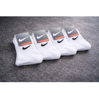 12 пар в упаковці, Шкарпетки NIKE високі білі р. 41-45