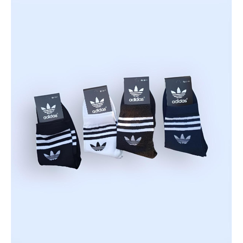 12 пар в упаковці, шкарпетки ADIDAS високі білі 41-44р.