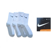 12 пар в упаковці, Шкарпетки NIKE високі білі сіра стопа 41-45р.