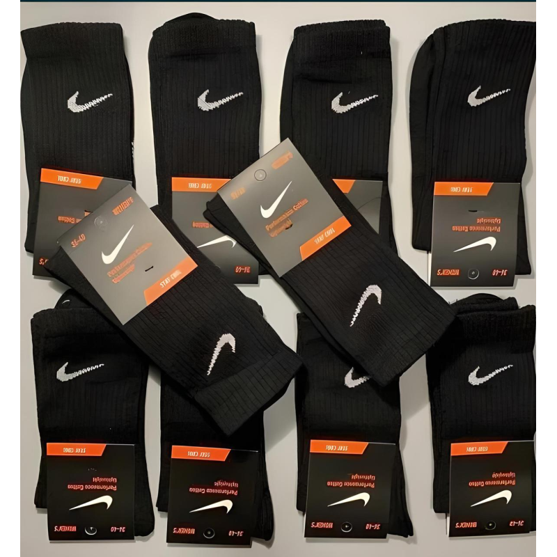 12 пар в упаковці, шкарпетки NIKE чорні