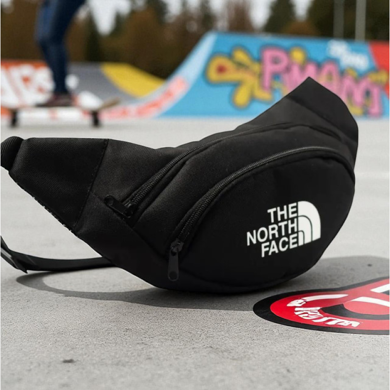 Бананка поясна The North Face чорна (чорний принт) Бананка поясна The North Face чорна (чорний принт)