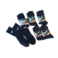 6 пар шкарпеток NIKE зимові махрові чорні 41-45р.