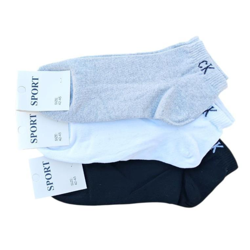 Упаковка коротких шкарпеток 12 пар SPORT SOCKS 3 кольори (42-45) розмір Упаковка коротких шкарпеток 12 пар SPORT SOCKS 3 кольори (42-45) розмір