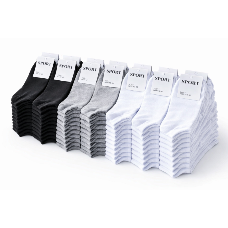 30 пар шкарпеток ТМ “SPORT SOCKS“ 3 кольори (42-45) розмір 30 пар шкарпеток ТМ “SPORT SOCKS“ 3 кольори (42-45) розмір