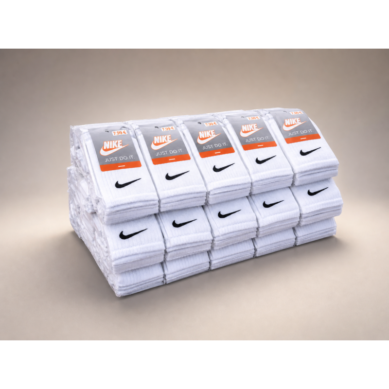 30 пар в упаковці шкарпетки big pack NIKE білі 39-41