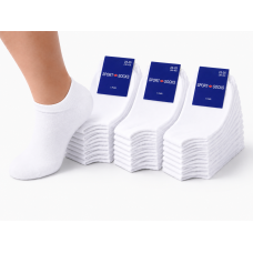 Упаковка коротких шкарпеток 12 пар SPORT SOCKS білі (36-40) розмір