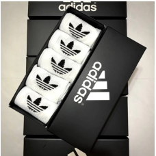5 пар у коробці, подарунковий набір високих шкарпеток ADIDAS 41-45р.