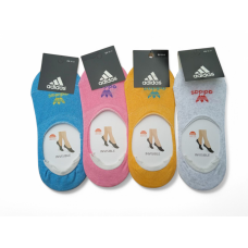 Шкарпетки сліди 12 пар в упаковці ADIDAS 4 кольори 36-41 розмір