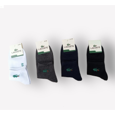 Шкарпетки 12 пар у наборі 4 кольори Lacoste 41-45 розмір