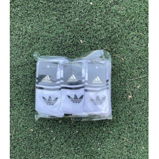 12 пар в упаковці, шкарпетки ADIDAS високі білі 36-41р