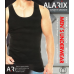 Майка однотонна бавовняна чоловіча Alarix чорна 100% бавовна (4XL/54) Майка однотонна бавовняна чоловіча Alarix чорна 100% бавовна (4XL/54)