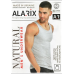 Майка однотонна бавовняна чоловіча Alarix сіра   (5XL/56)