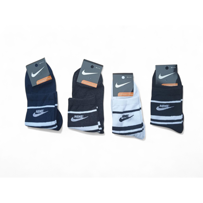 12 пар в упаковці шкарпетки середні 4 кольори NIKE 41-45 грн. 12 пар в упаковці шкарпетки середні 4 кольори NIKE 41-45 грн.