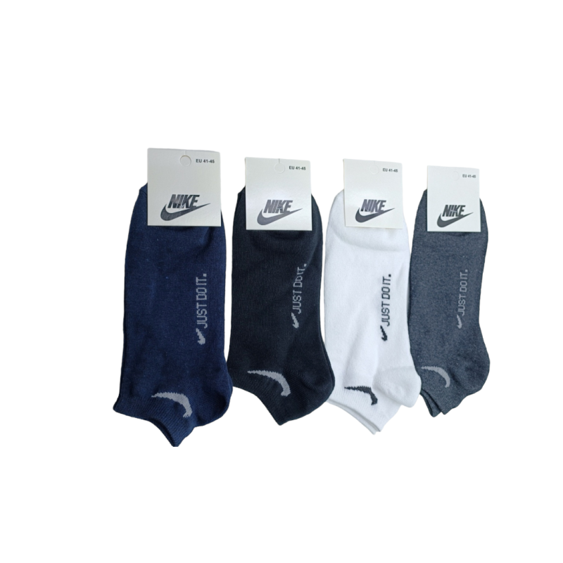 12 пар в упаковці, шкарпетки короткі 4 кольори NIKE 41-45р.