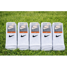 5 пар в упаковці, шкарпетки NIKE білі 41-44 р.