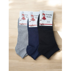 Шкарпетки жіночі короткі 12 пар ТМ “Friendly Socks“ 3 кольори (36-40 розмір)