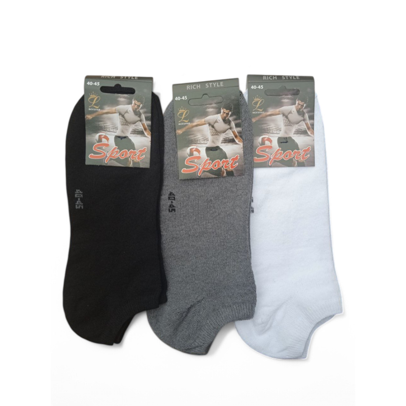 Упаковка коротких шкарпеток 12 пар SPORT SOCKS 3 кольори (40-45) розмір