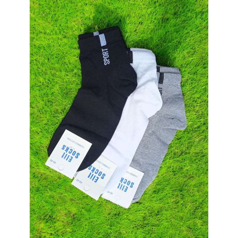 Шкарпетки 12 пар спортивні ТМ “ELIT Socks“ 3 кольори 40-45 розмір